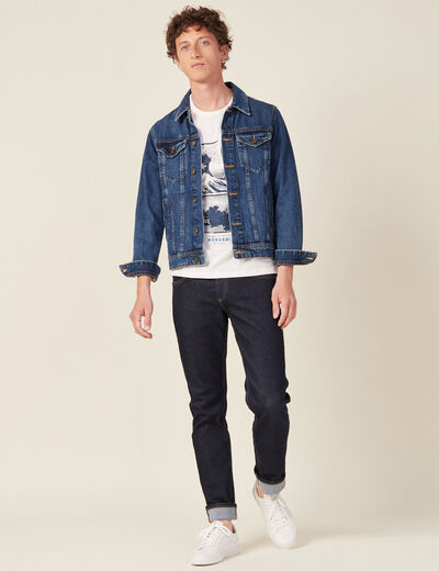 T-shirt manches courtes ecru homme