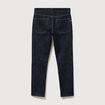 Jeans straight en coton longueur 32 denim brut rinse homme