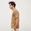 T-shirt ras de cou manches courtes vert kaki homme