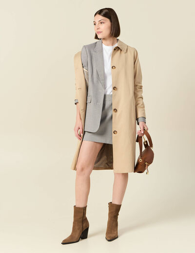 Veste blazer éco-responsable bleu marine femme
