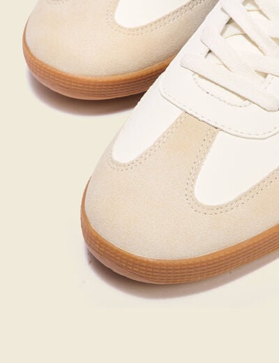 Baskets à lacets bleu marine homme