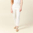 Jeans slouchy taille haute denim blanc femme