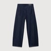Jeans slouchy ceinture taille standard denim brut rinse femme