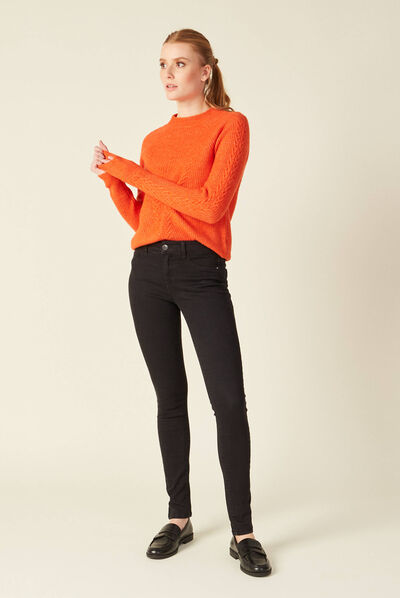 Jeans Lou - jegging denim noir femme