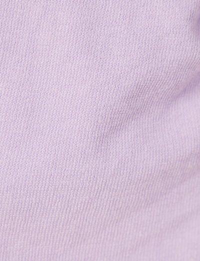 Jupe ajustée drapée en tricot mauve femme