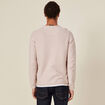Pull manches longues beige homme