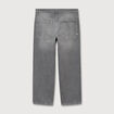 Jeans loose longueur 32 en coton denim gris homme