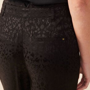 pantalon large satin noir femme Pantalon large satin noir femme