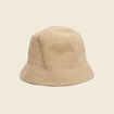 Chapeau tress&eacute; sable femme