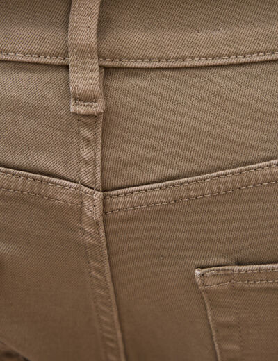 Jeans slim 5 poches sable homme