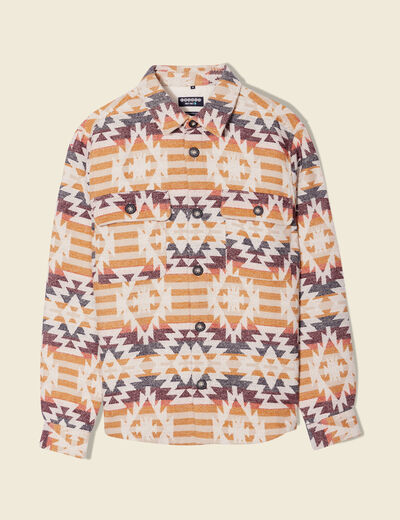 Surchemise éco-responsable beige homme