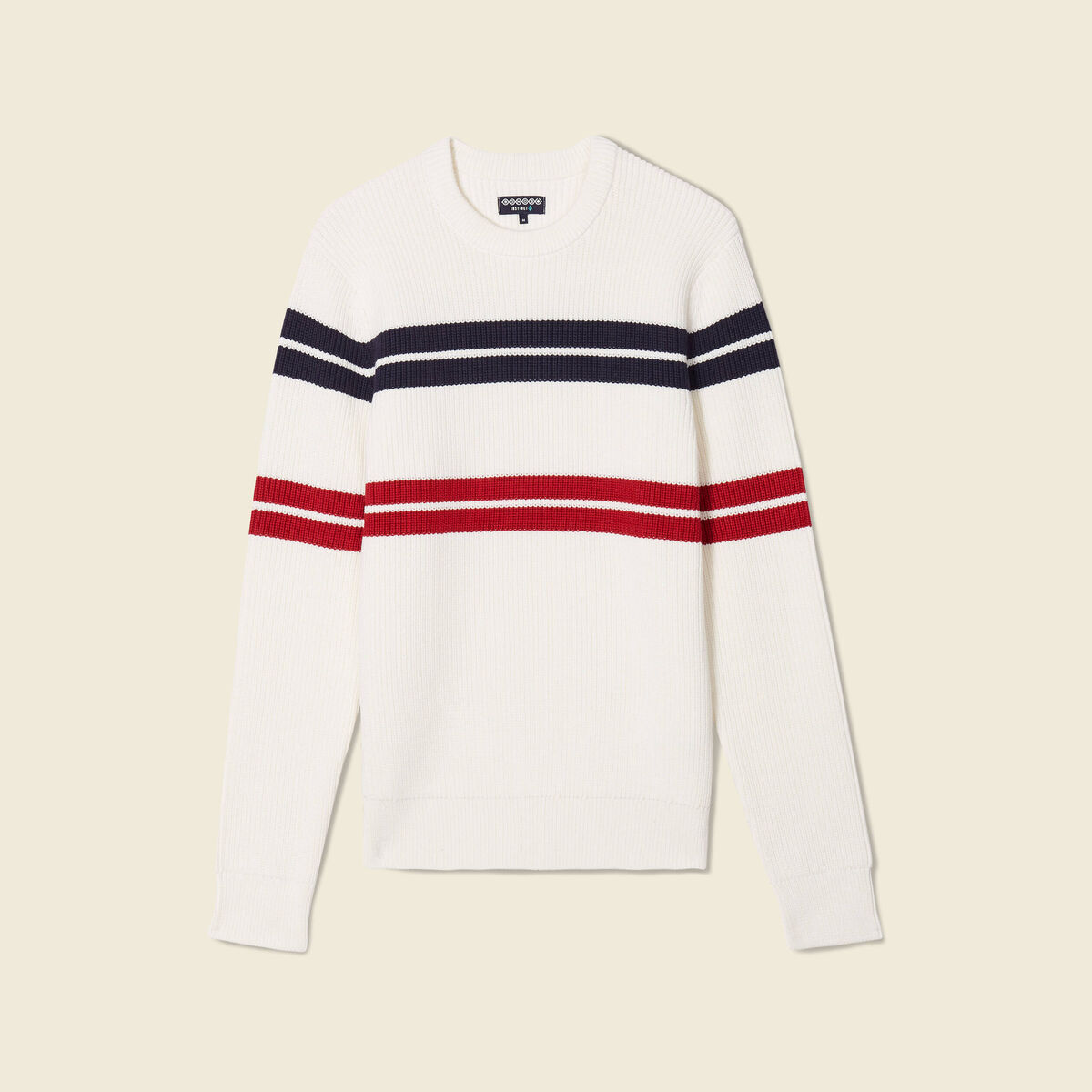 Pull éco-responsable ecru homme