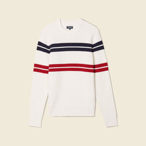 Pull éco-responsable ecru homme