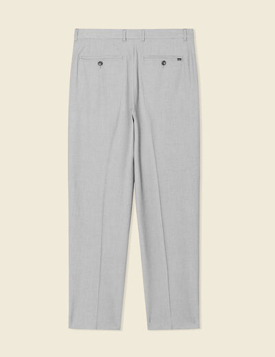 Pantalon chino large gris foncé homme