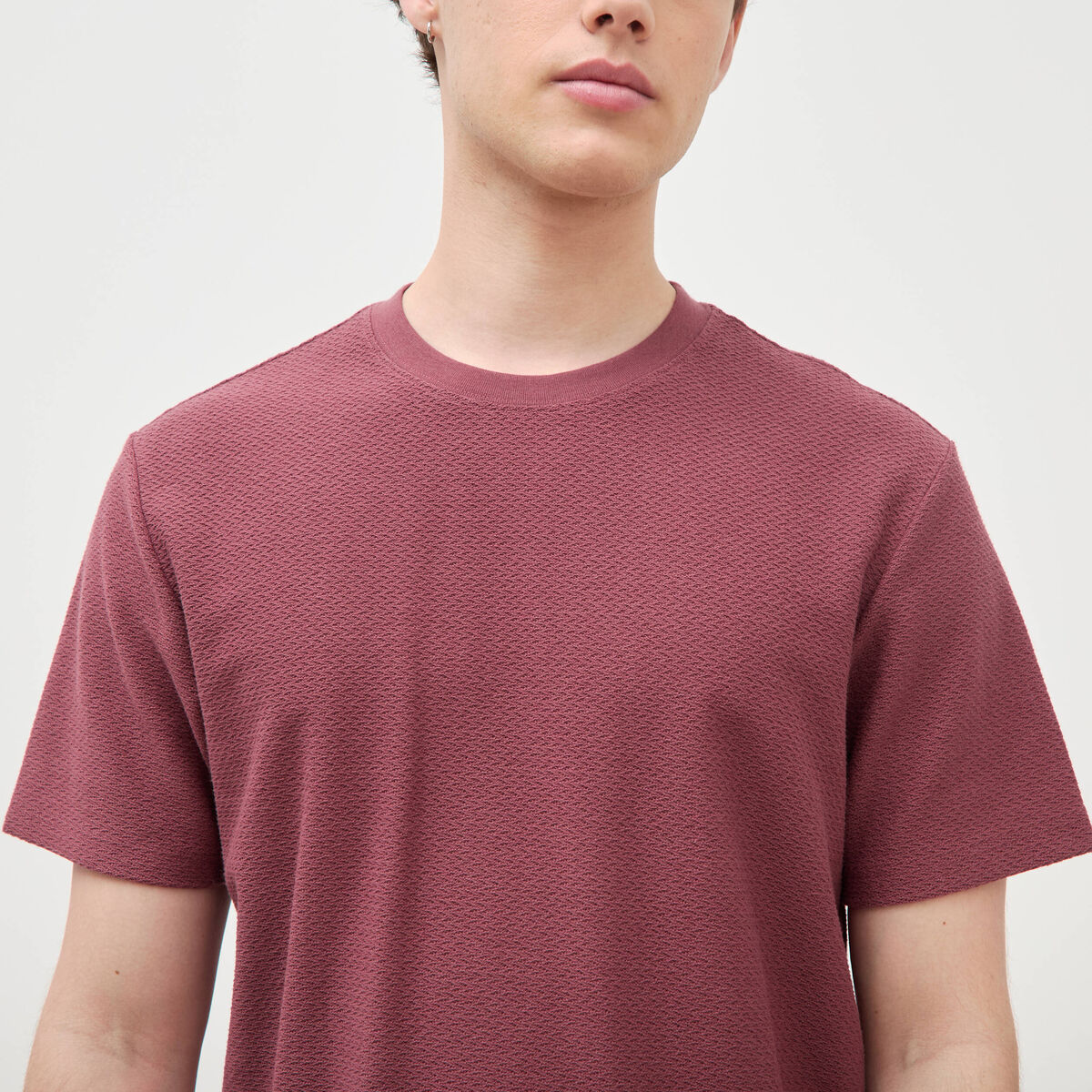 T-shirt manches courtes vieux rose homme