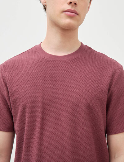 T-shirt manches courtes vieux rose homme