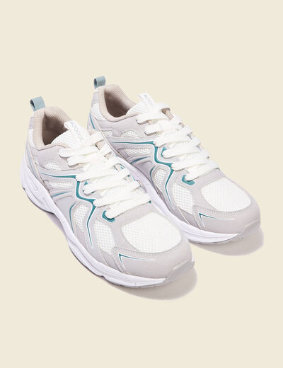 Sneakers à lacets vert foncé homme