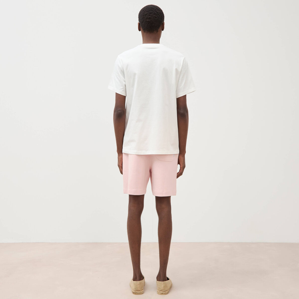 T-shirt en coton ecru homme