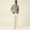 Chemise manches longues marron cognac homme