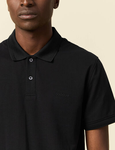 Polo manches courtes noir homme