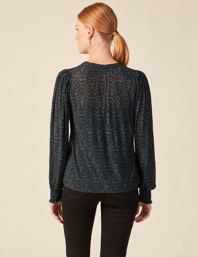 T-shirt éco-responsable bleu canard femme