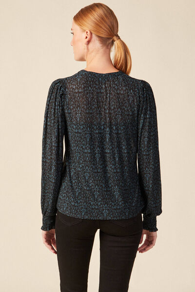 T-shirt éco-responsable bleu canard femme