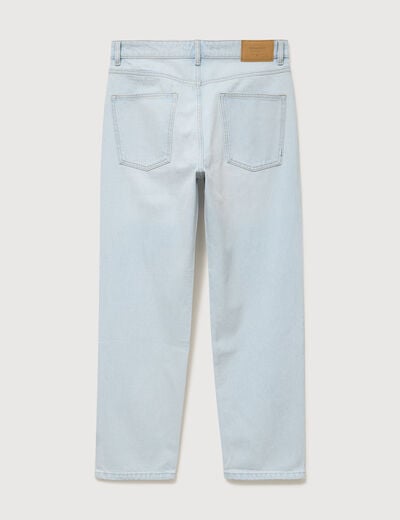 Jeans large longueur 32 en coton denim snow bleach homme