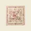 Foulard satin&eacute; ecru femme