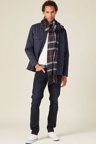 Jeans slim éco-responsable denim blue black homme