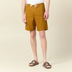 Bermuda droite à coulisse camel homme