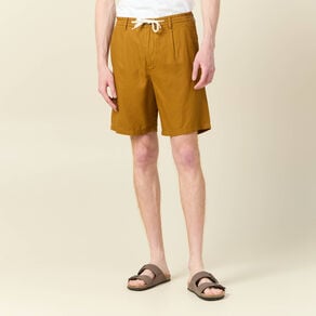 bermuda droite a coulisse camel homme Bermuda droite à coulisse camel homme