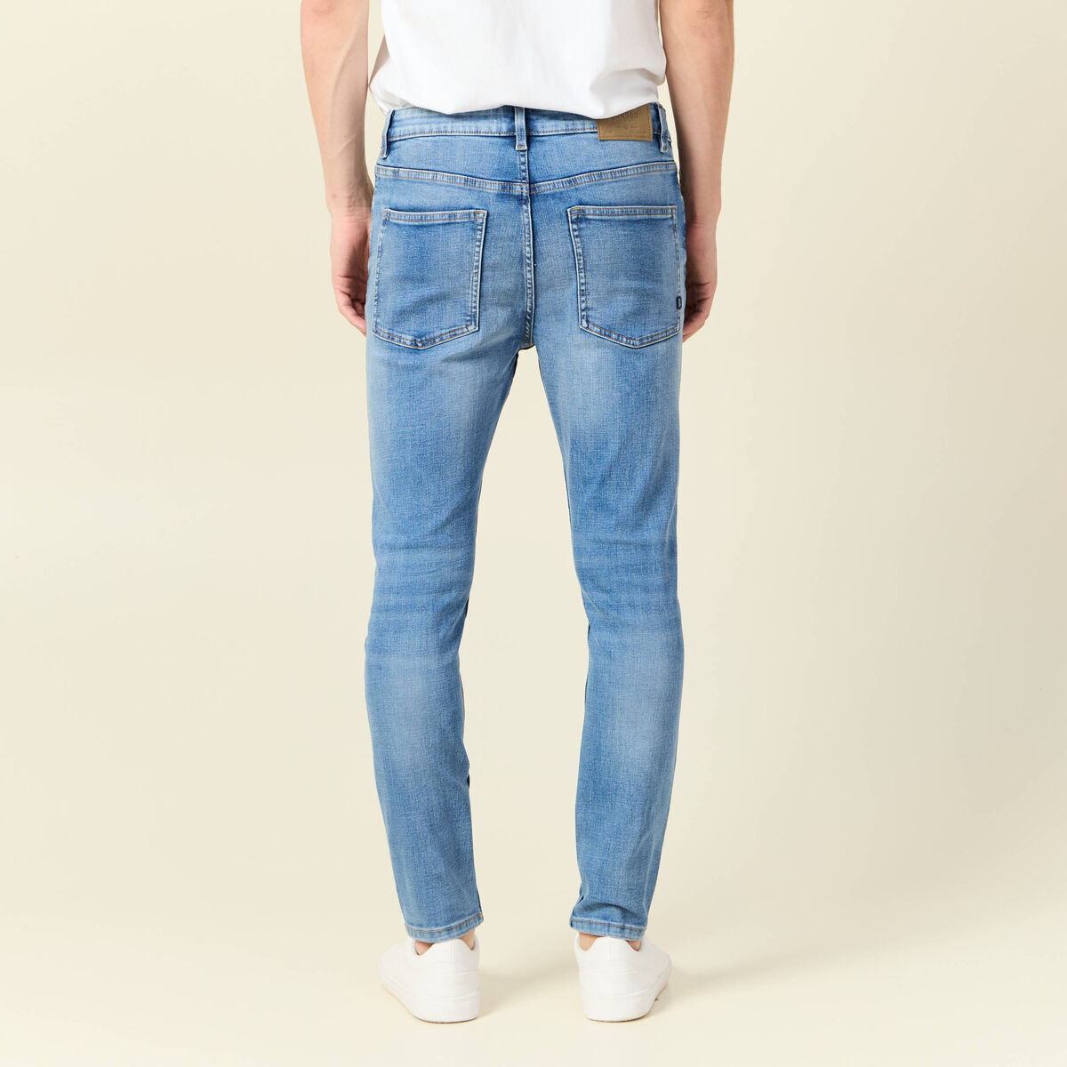 Jeans skinny tapered denim used homme