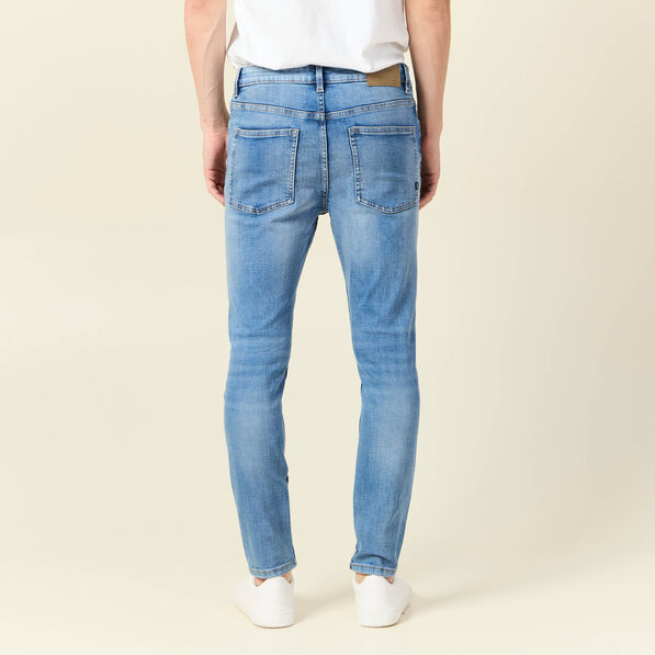 jeans skinny tapered denim used homme Jeans skinny tapered denim used homme