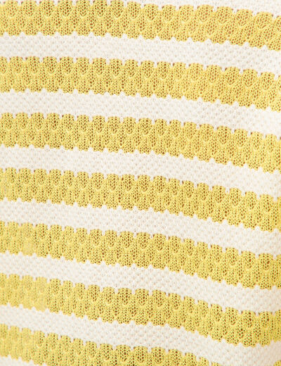 T-shirt manches courtes jaune femme
