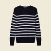 Pull manches longues fabriqu&eacute; en France bleu marine homme
