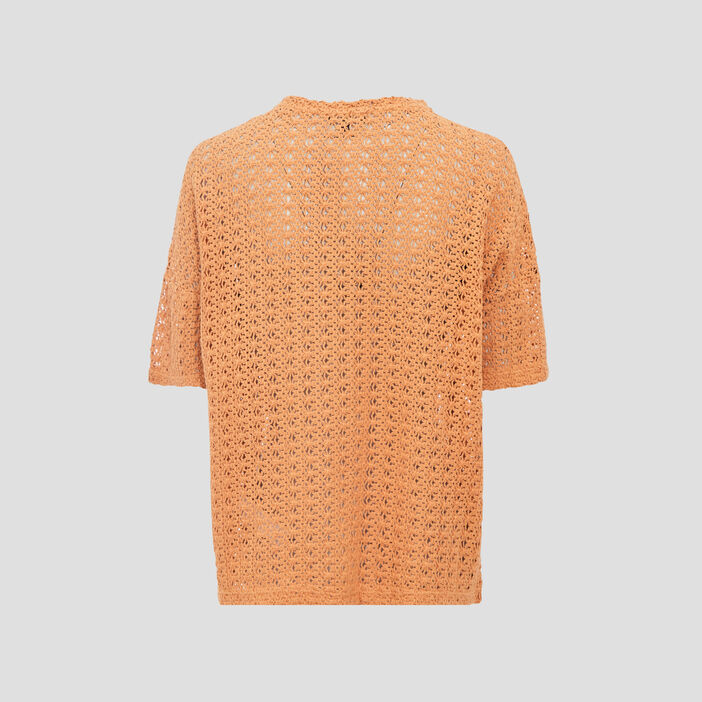 T-shirt manches courtes beige femme