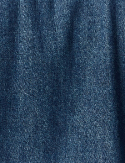 Chemise manches longues jean denim brut homme