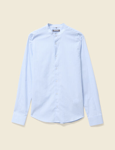 Chemise manches longues bleu ciel homme