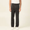 Pantalon chino droit noir homme