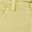 Jeans large taille haute vert anis femme