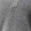 Pull col v gris fonc&eacute; homme