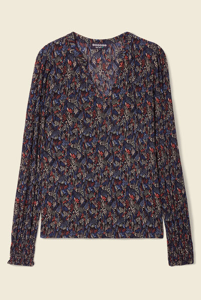 T-shirt éco-responsable multicolore femme