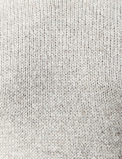 Pull manches longues gris homme