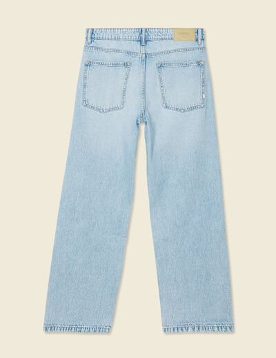 Jeans loose 5 poches denim snow bleach homme