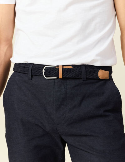 Pantalon chino straight bleu marine homme