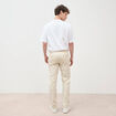 Pantalon chino slim gris homme
