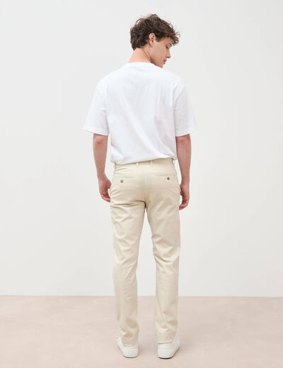 Pantalon chino slim gris homme