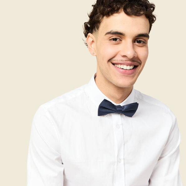 Noeud de papillon bleu marine homme