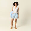 Blouse sans manches blanc femme