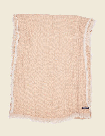 Foulard froissé camel homme